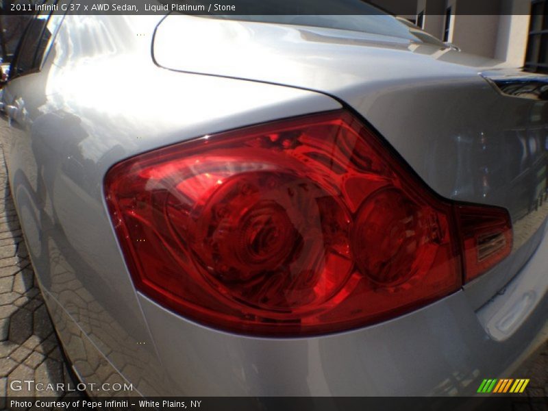 Liquid Platinum / Stone 2011 Infiniti G 37 x AWD Sedan