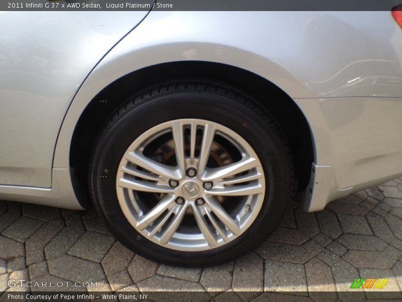 Liquid Platinum / Stone 2011 Infiniti G 37 x AWD Sedan