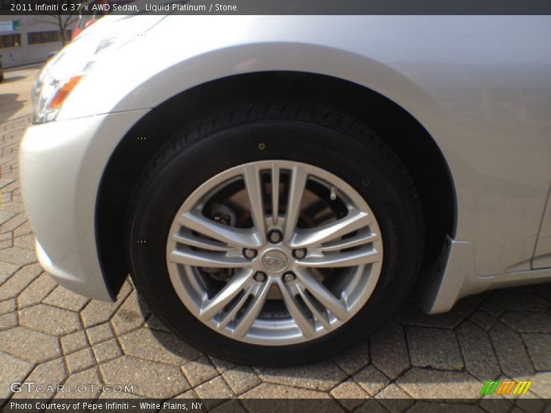 Liquid Platinum / Stone 2011 Infiniti G 37 x AWD Sedan