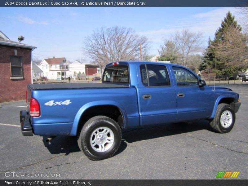 Atlantic Blue Pearl / Dark Slate Gray 2004 Dodge Dakota SXT Quad Cab 4x4