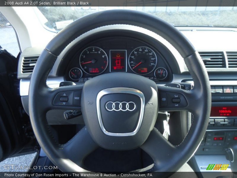 Brilliant Black / Black 2008 Audi A4 2.0T Sedan