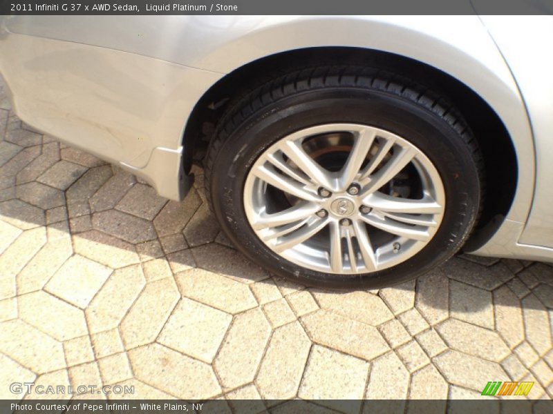 Liquid Platinum / Stone 2011 Infiniti G 37 x AWD Sedan