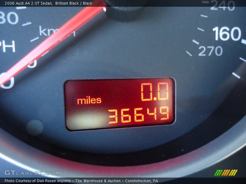 Brilliant Black / Black 2008 Audi A4 2.0T Sedan