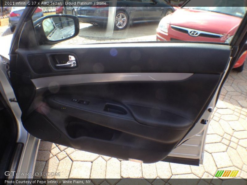 Liquid Platinum / Stone 2011 Infiniti G 37 x AWD Sedan
