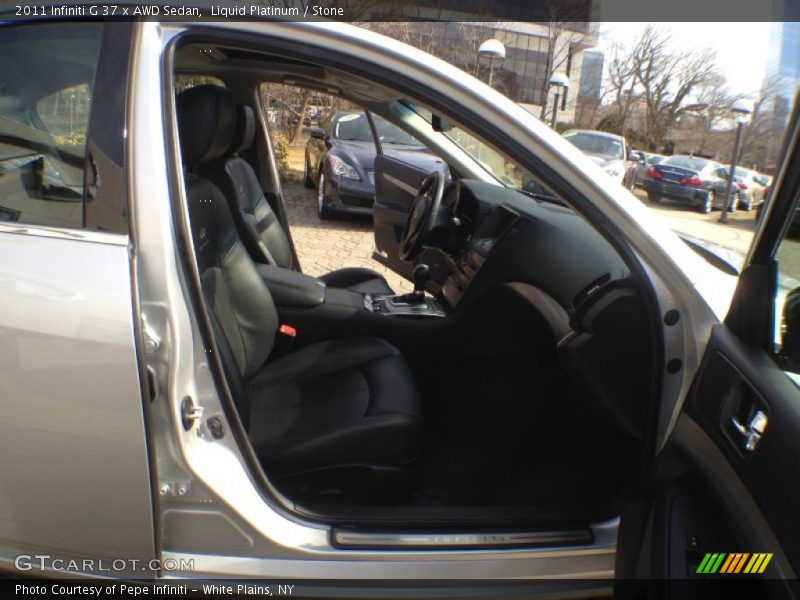 Liquid Platinum / Stone 2011 Infiniti G 37 x AWD Sedan