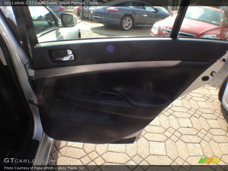 Liquid Platinum / Stone 2011 Infiniti G 37 x AWD Sedan