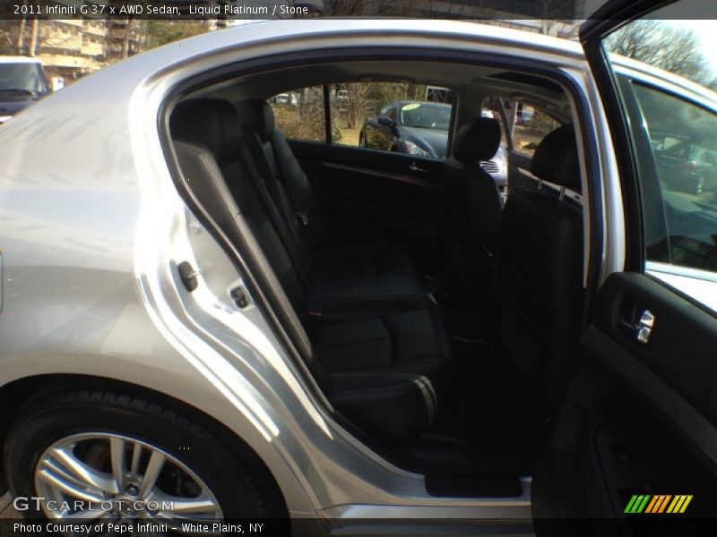 Liquid Platinum / Stone 2011 Infiniti G 37 x AWD Sedan