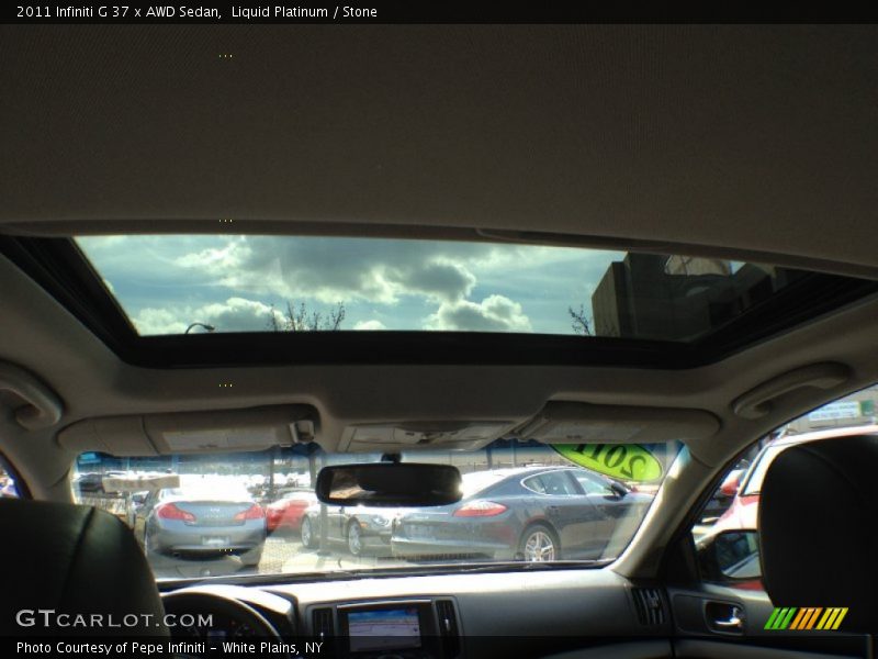 Liquid Platinum / Stone 2011 Infiniti G 37 x AWD Sedan