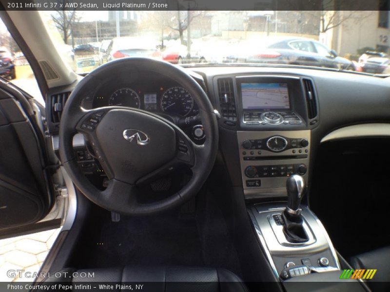 Liquid Platinum / Stone 2011 Infiniti G 37 x AWD Sedan