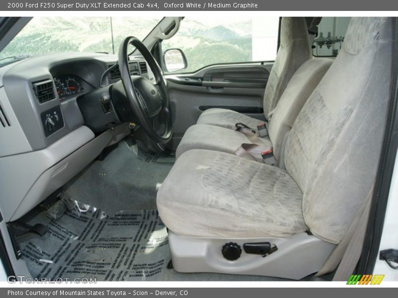  2000 F250 Super Duty XLT Extended Cab 4x4 Medium Graphite Interior
