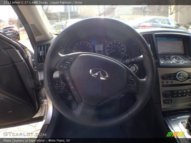 Liquid Platinum / Stone 2011 Infiniti G 37 x AWD Sedan
