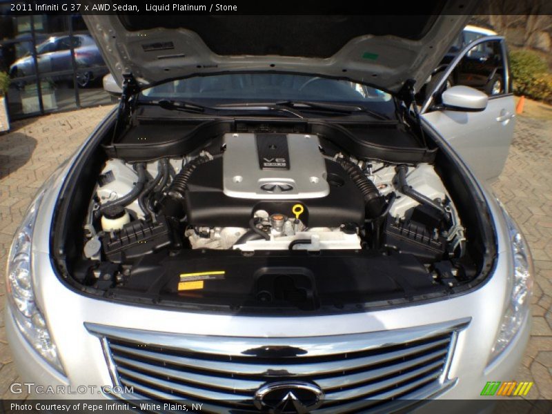 Liquid Platinum / Stone 2011 Infiniti G 37 x AWD Sedan