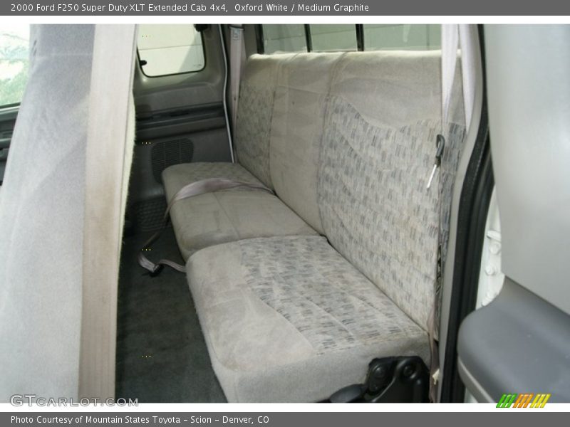 Oxford White / Medium Graphite 2000 Ford F250 Super Duty XLT Extended Cab 4x4
