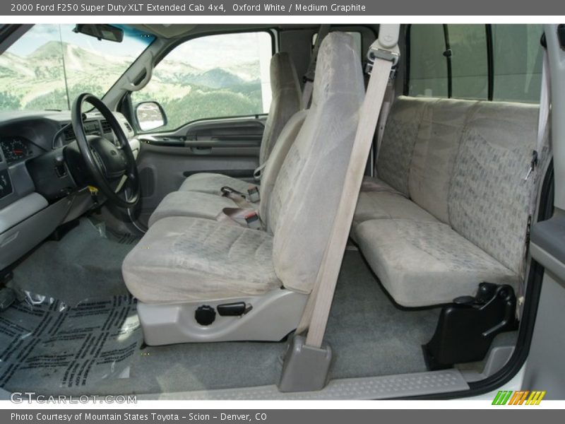  2000 F250 Super Duty XLT Extended Cab 4x4 Medium Graphite Interior