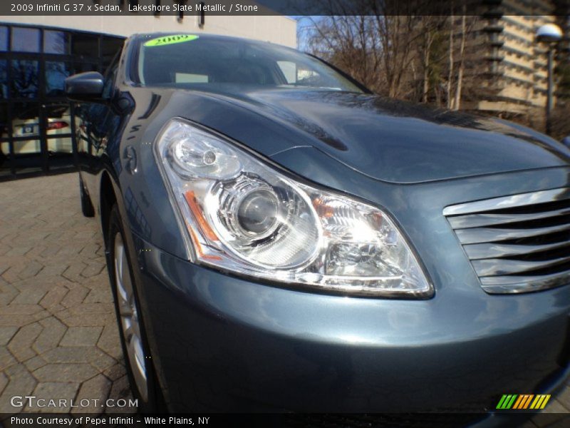 Lakeshore Slate Metallic / Stone 2009 Infiniti G 37 x Sedan