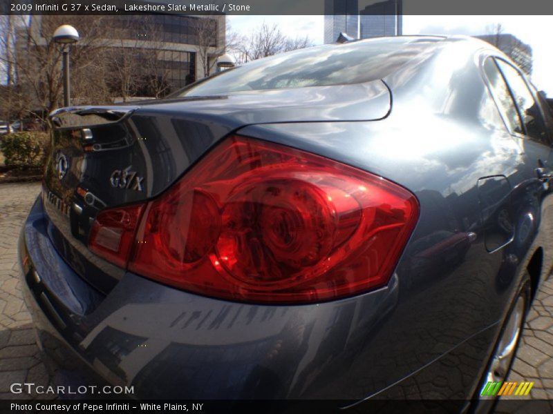 Lakeshore Slate Metallic / Stone 2009 Infiniti G 37 x Sedan