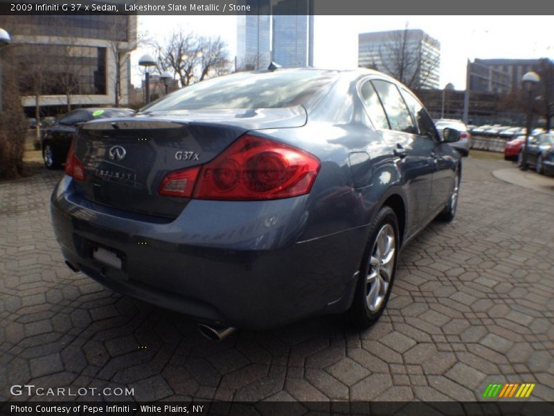 Lakeshore Slate Metallic / Stone 2009 Infiniti G 37 x Sedan