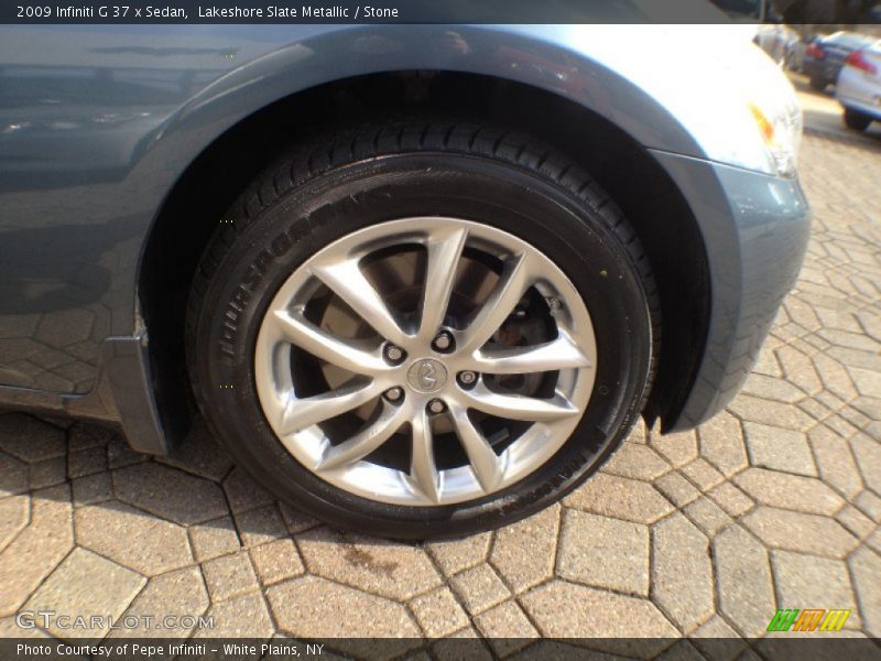 Lakeshore Slate Metallic / Stone 2009 Infiniti G 37 x Sedan