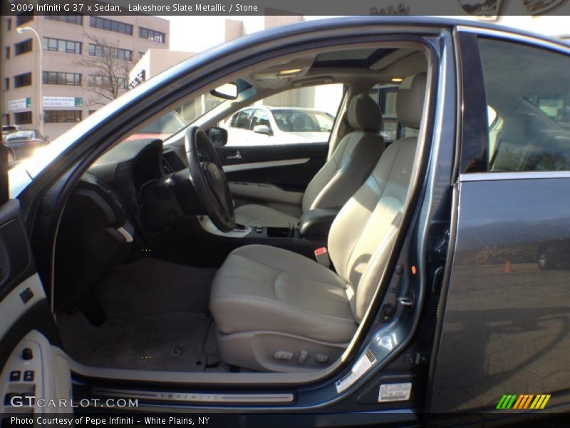 Lakeshore Slate Metallic / Stone 2009 Infiniti G 37 x Sedan