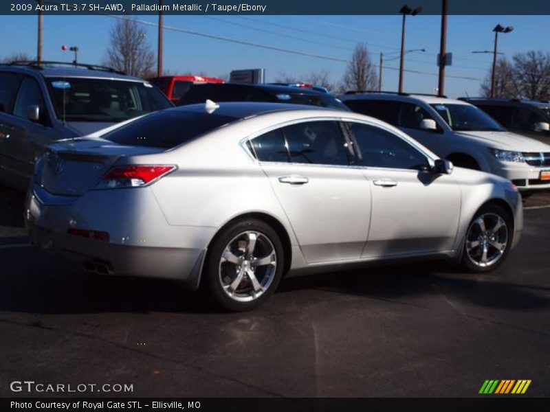 Palladium Metallic / Taupe/Ebony 2009 Acura TL 3.7 SH-AWD