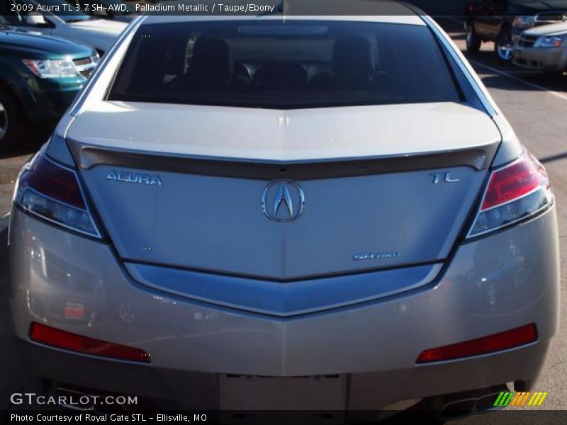 Palladium Metallic / Taupe/Ebony 2009 Acura TL 3.7 SH-AWD