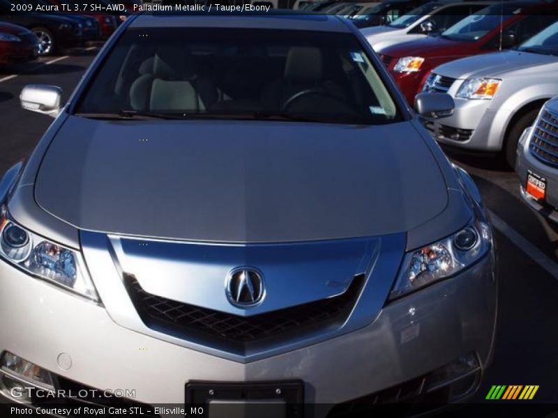 Palladium Metallic / Taupe/Ebony 2009 Acura TL 3.7 SH-AWD