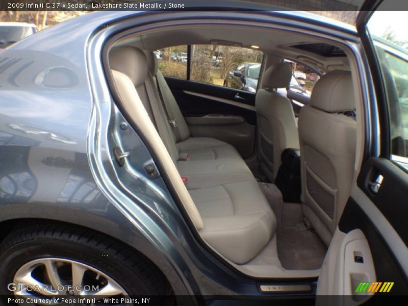 Lakeshore Slate Metallic / Stone 2009 Infiniti G 37 x Sedan