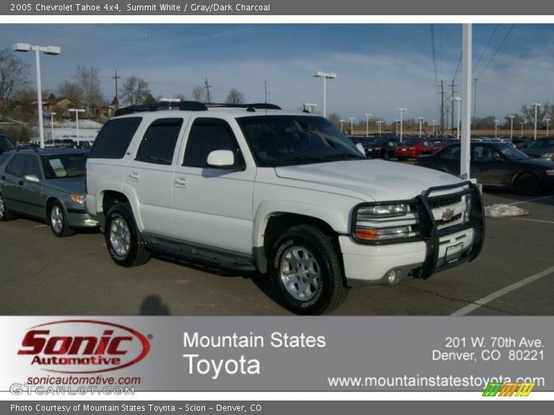 Summit White / Gray/Dark Charcoal 2005 Chevrolet Tahoe 4x4