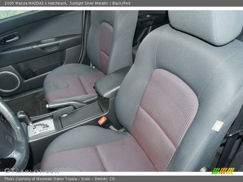 Sunlight Silver Metallic / Black/Red 2005 Mazda MAZDA3 s Hatchback