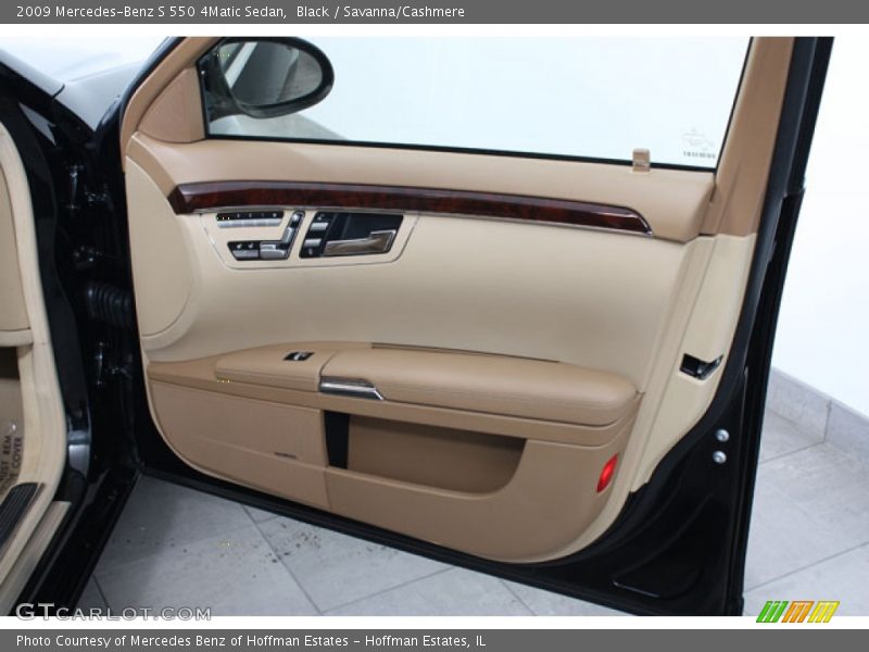 Black / Savanna/Cashmere 2009 Mercedes-Benz S 550 4Matic Sedan