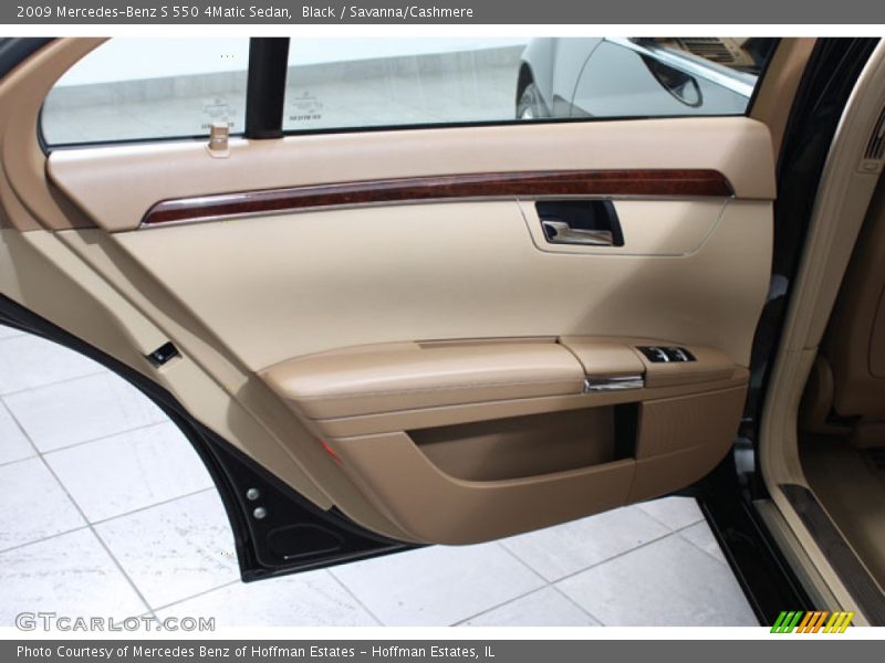 Black / Savanna/Cashmere 2009 Mercedes-Benz S 550 4Matic Sedan