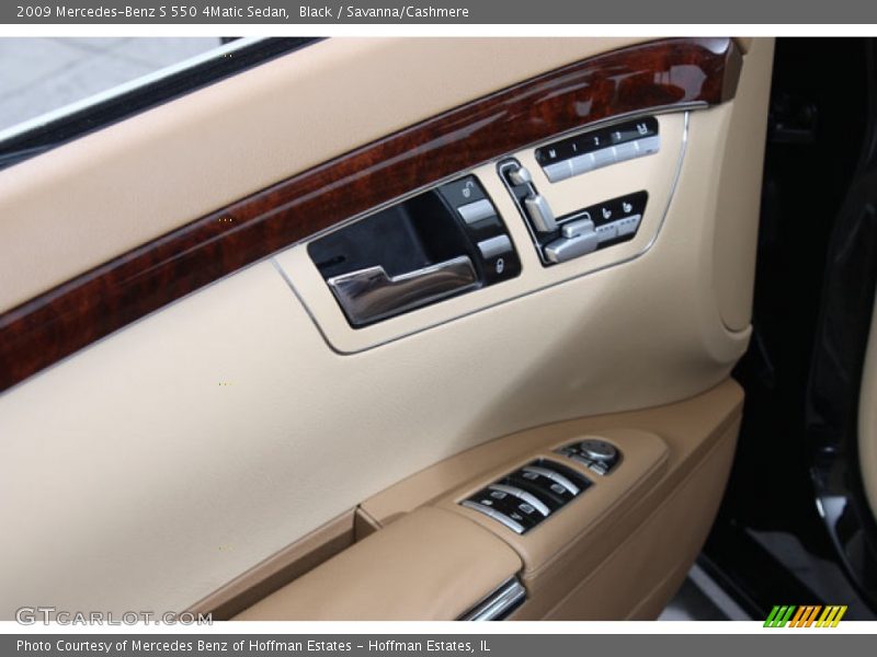 Black / Savanna/Cashmere 2009 Mercedes-Benz S 550 4Matic Sedan