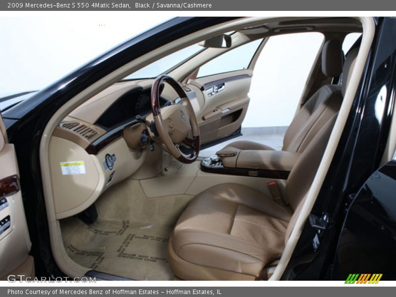Black / Savanna/Cashmere 2009 Mercedes-Benz S 550 4Matic Sedan