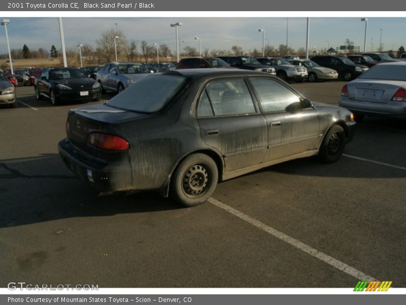 Black Sand Pearl / Black 2001 Toyota Corolla CE