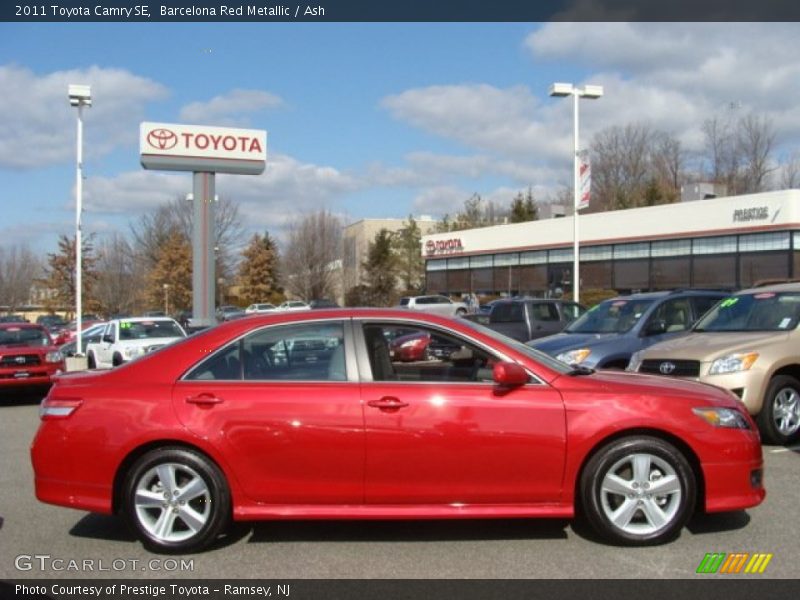 Barcelona Red Metallic / Ash 2011 Toyota Camry SE