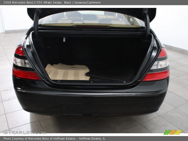 Black / Savanna/Cashmere 2009 Mercedes-Benz S 550 4Matic Sedan