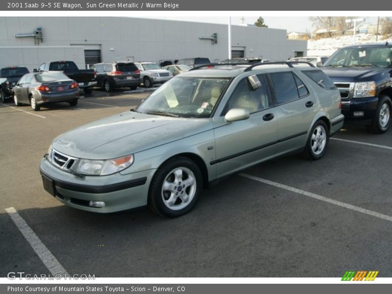 Sun Green Metallic / Warm Beige 2001 Saab 9-5 SE Wagon