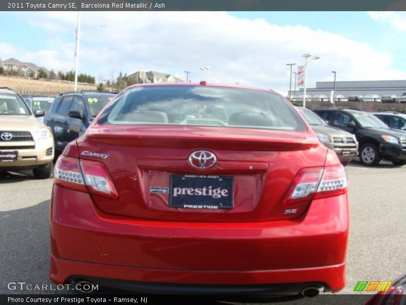 Barcelona Red Metallic / Ash 2011 Toyota Camry SE