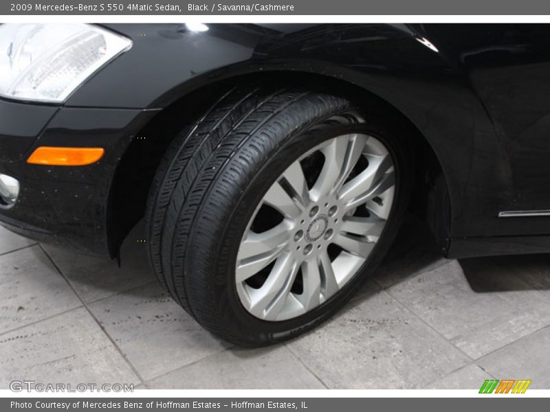 Black / Savanna/Cashmere 2009 Mercedes-Benz S 550 4Matic Sedan
