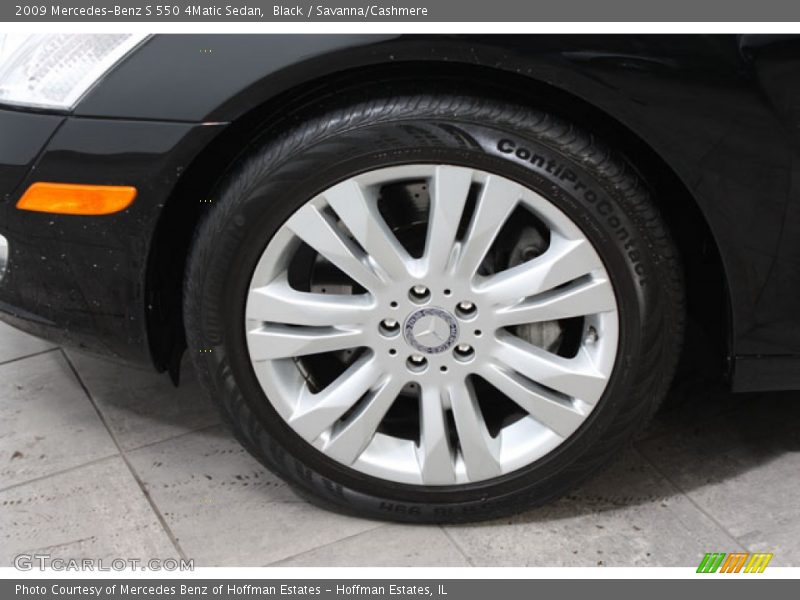 Black / Savanna/Cashmere 2009 Mercedes-Benz S 550 4Matic Sedan