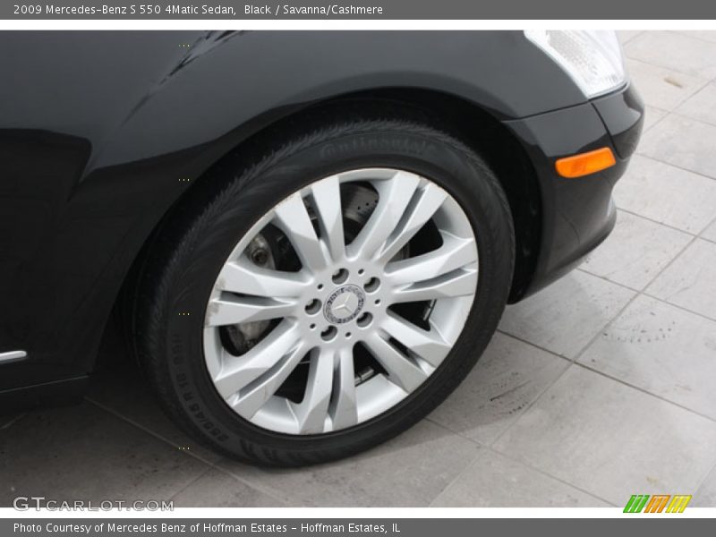 Black / Savanna/Cashmere 2009 Mercedes-Benz S 550 4Matic Sedan