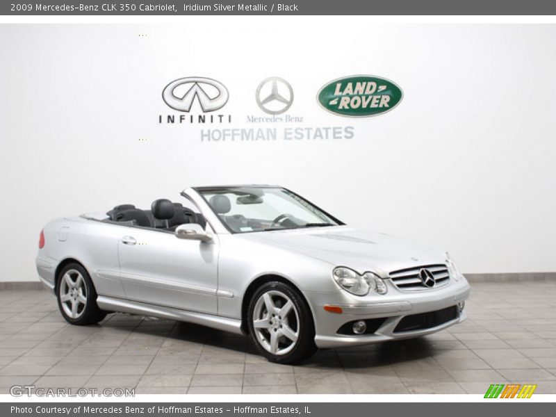 Iridium Silver Metallic / Black 2009 Mercedes-Benz CLK 350 Cabriolet