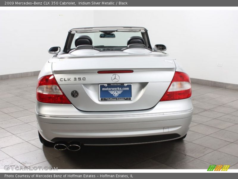 Iridium Silver Metallic / Black 2009 Mercedes-Benz CLK 350 Cabriolet