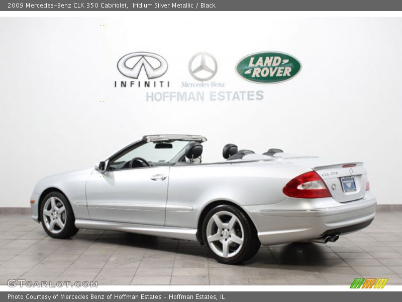 Iridium Silver Metallic / Black 2009 Mercedes-Benz CLK 350 Cabriolet