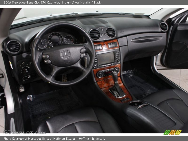 Iridium Silver Metallic / Black 2009 Mercedes-Benz CLK 350 Cabriolet