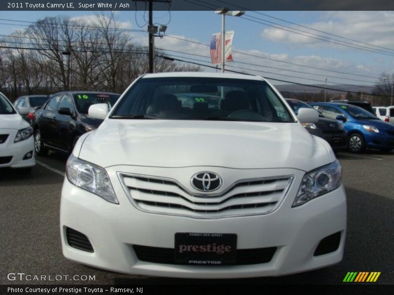 Super White / Ash 2011 Toyota Camry LE