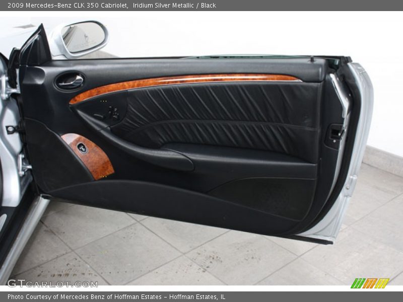 Iridium Silver Metallic / Black 2009 Mercedes-Benz CLK 350 Cabriolet