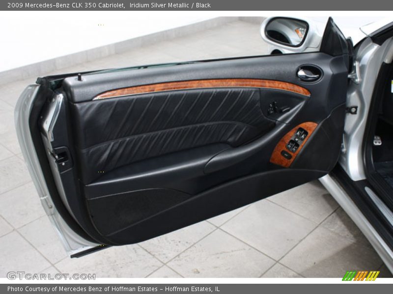 Iridium Silver Metallic / Black 2009 Mercedes-Benz CLK 350 Cabriolet