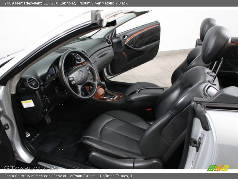 Iridium Silver Metallic / Black 2009 Mercedes-Benz CLK 350 Cabriolet