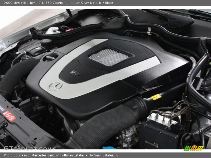 Iridium Silver Metallic / Black 2009 Mercedes-Benz CLK 350 Cabriolet